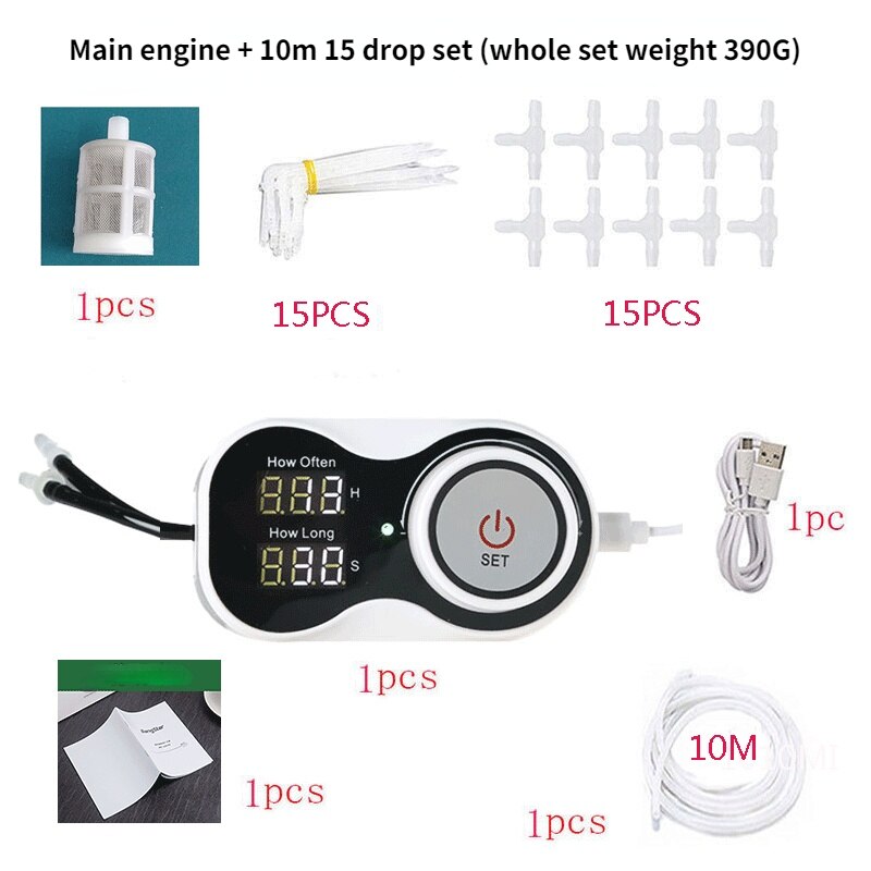 Automatic Watering Machine Garden Balcony Watering Artifact HD Large Screen Timing Intelligent Irrigation System Watering Device: B