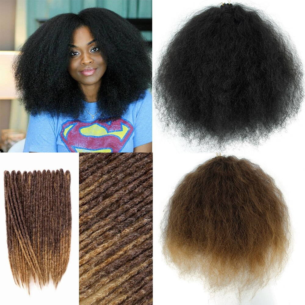 crochet braids Ombre Braiding Hair Extension Marley Braids Hair 18inch Braid for Dreadlocks Afro Crochet Hair