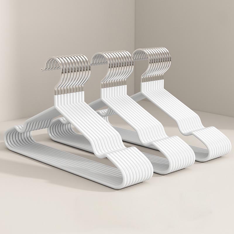 10 pçs roupas cabide de metal doméstico casaco calças cabide traceless antiderrapante cabides duráveis cabides fortes para organização