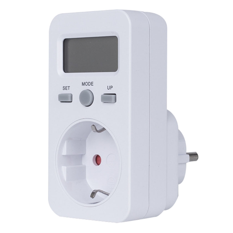 EU Plug Digital Energy Meter Wattmeter DC Wattmeter Watt Monitor Electricity Consumption Energy Analyzer Measurement: Default Title