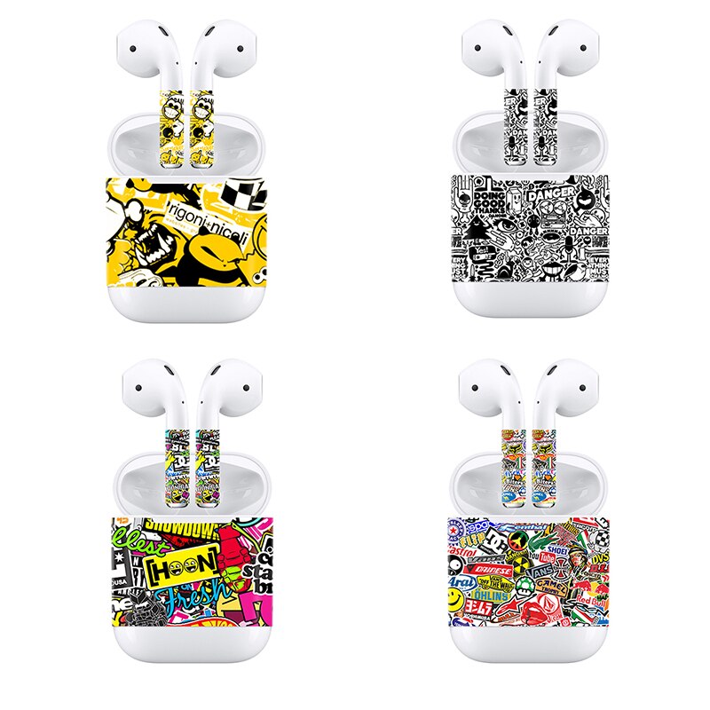 Popular Full Cover Decal for Apple AirPods for Earpiece Vinyl Stickers