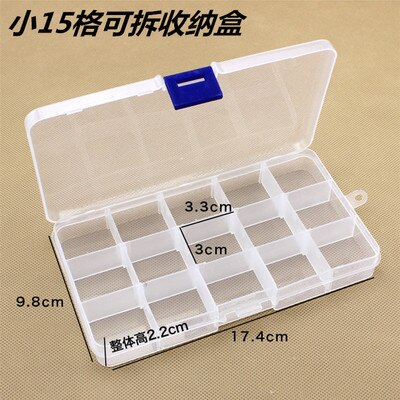 Plastic Transparent Tool Box Storage Electronic Hardware Components Tool Box Waterproof Caja Herramientas Tools Storage DG50TB: 17.4x9.8cm