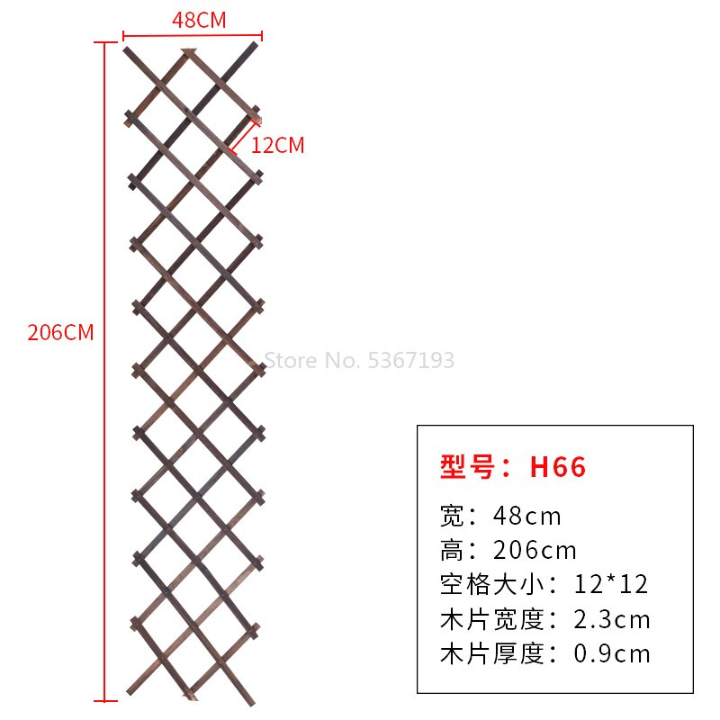 Clôture en bambou, décoration, fleurs de vigne de métope, grille de carbonisation, cloison, anticorrosion, bois Flexible: Thickening 0 9cmH66