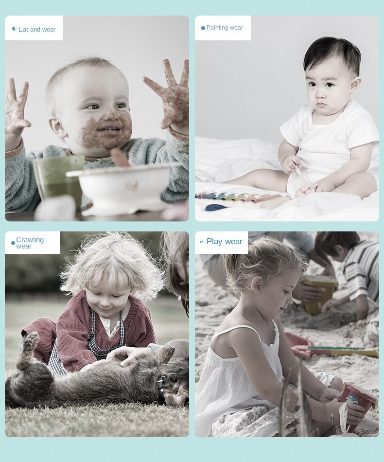 Baby Lätzchen Schürze Art freundlicher Malerei Kochen Backen Schürze Lebensmittel Wasserdichte tapsen Jungen Mädchen Küche Kittel BBQ Kleidung