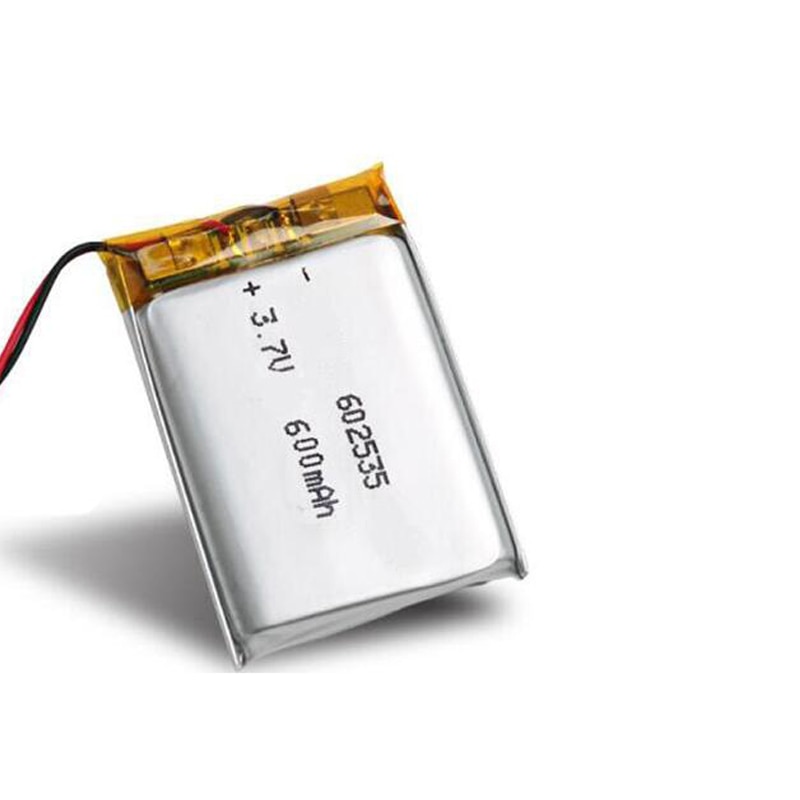 3,7 v 600mah 602535 062535 Lithium-ionen Polymer li ionen Akku Für DVR GPS MP4 Tachographen bluetooth kopfhörer batterie