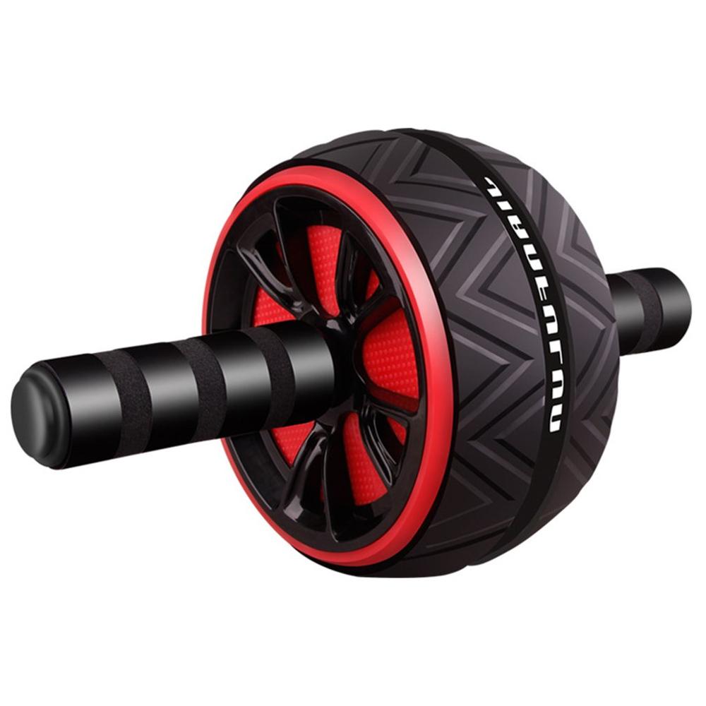 Double-wheeled Updated AB Abdominal Press Wheel Rollers Crossfit Gym Exercise Equipment for Body Building Fitness: Black