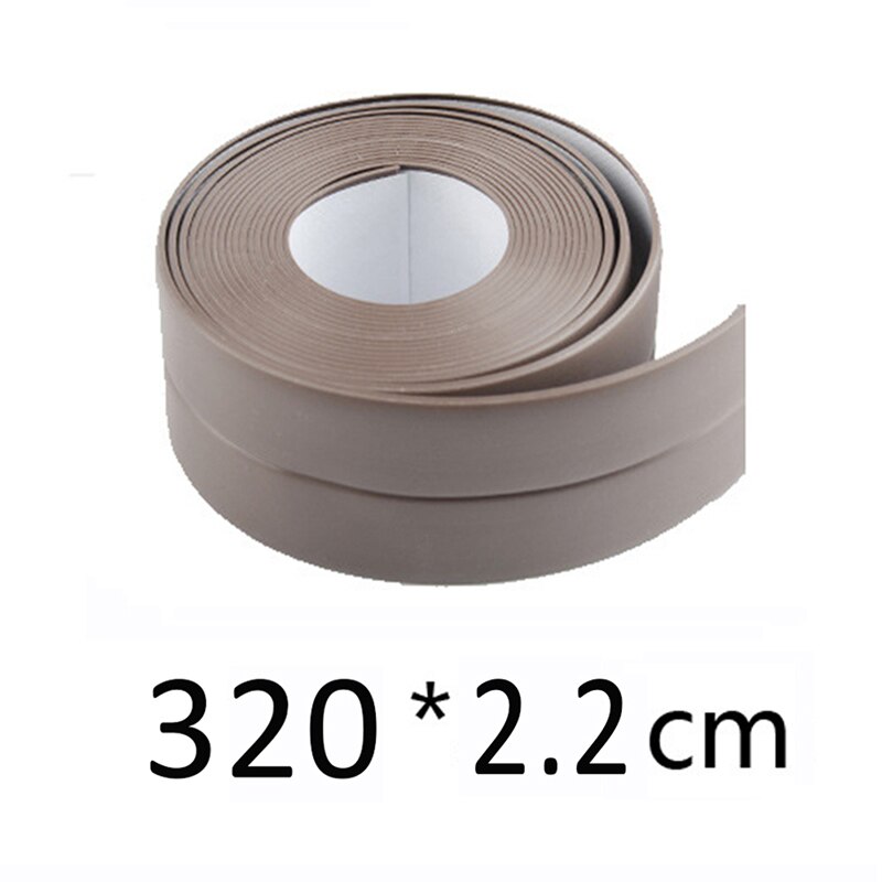 Self-adhesive baseboard wall stickers corner waterproof windowsill waist tile Decorative Caulk Strip Tile Stickers solid color: SBZ