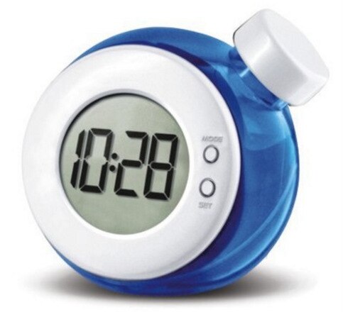 Water Powered Clock Child Desk Table Clock Smart Water Element Mute Digital Clock With Calendar Home Decor Kid: BLUE