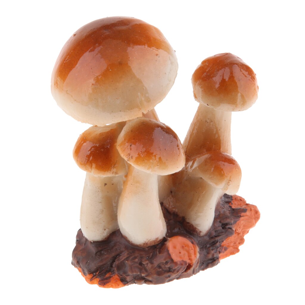 Miniatuur Paddestoel Tafel Decor - Fairy Tuin Hars Miniatuur Paddestoelen: Brown B