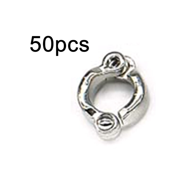 50 Pcs Alloy Dove Bands Bird Foot Ring Species Identify Training Rings Pet Bird: 7