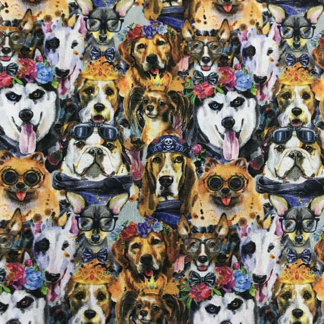 Tela de algodón con estampado Digital de dibujos animados tejido por el patio para máscara de niño, vestido, DIY, patchwork, material de costura textil: 6