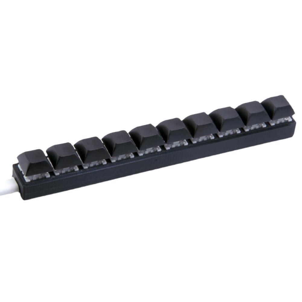 Niestandardowa mini USB przewodowa 10-klawiszowa klawiatura DIY skrót klawiatura czarna programowalna makro klawiatura mechaniczna USB na PC