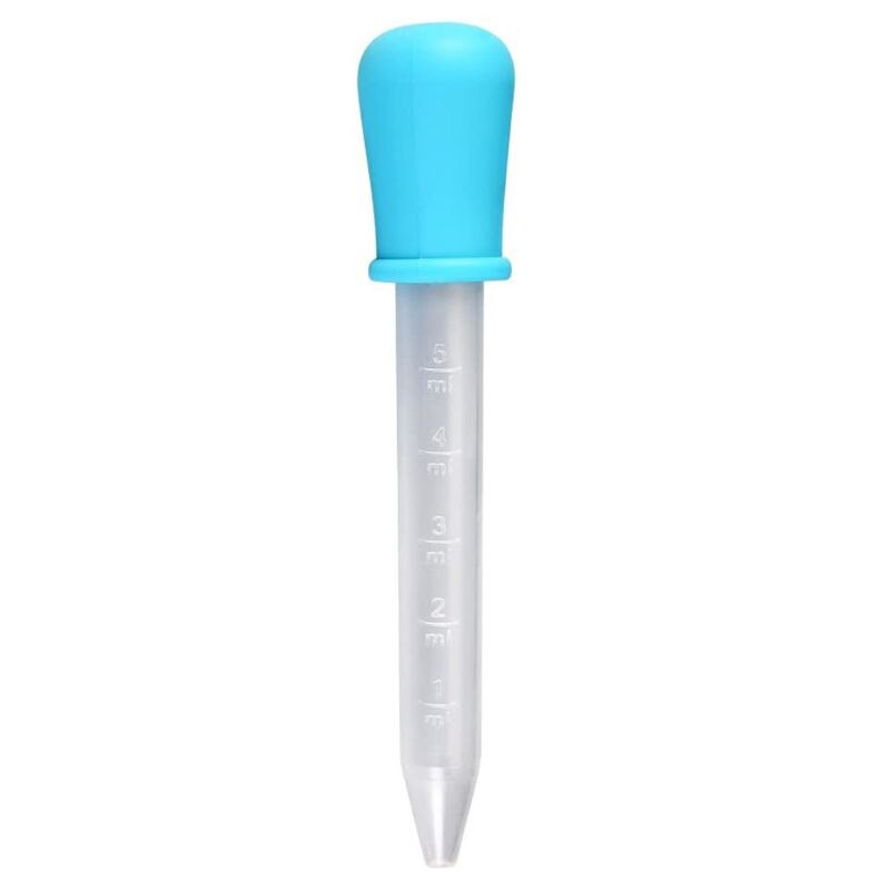 Cuentagotas de silicona para bebé, alimentador de medicina para niño, dispositivo de pipeta, gotero de comida líquida, utensilios infantiles, 5ML, 6 uds.