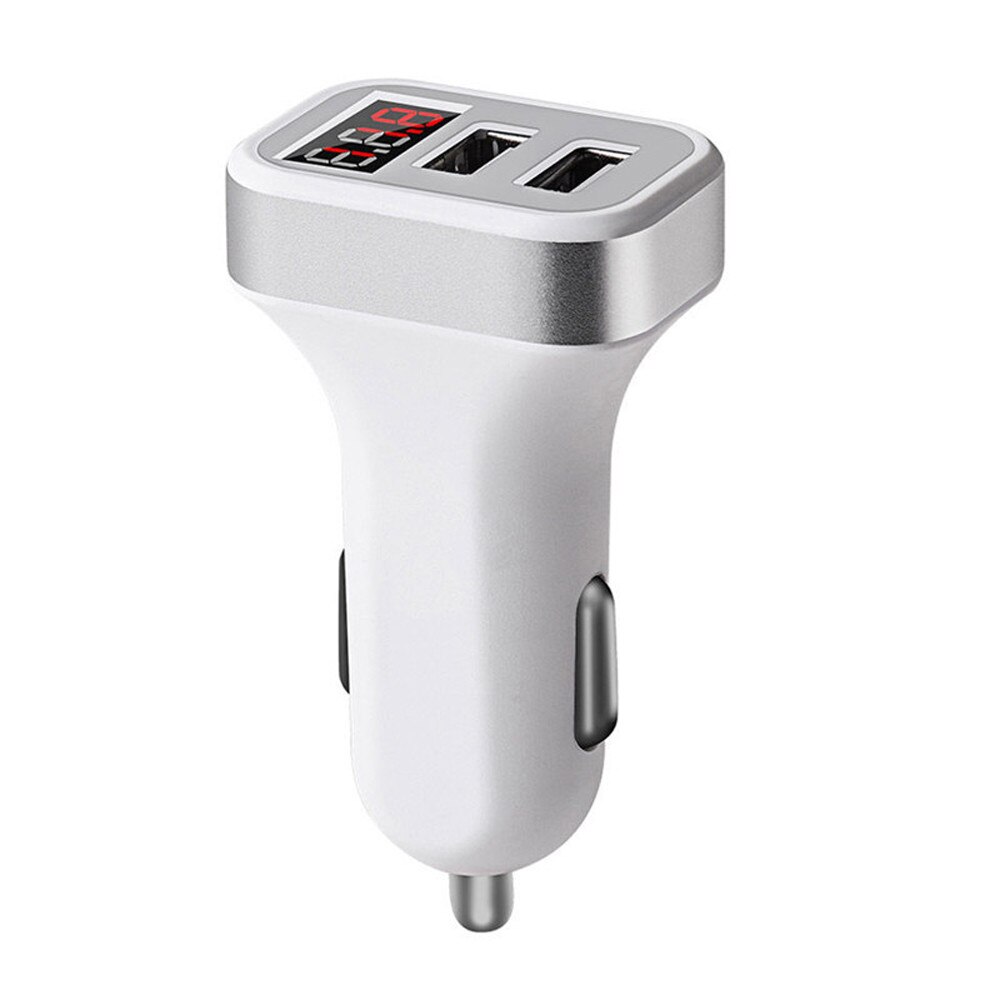 Cargador de coche USB Dual 3.8A, carga rápida adaptable para iPhone, Samsung Galaxy