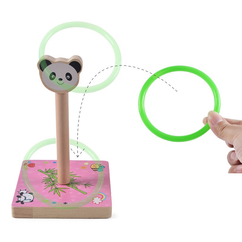 Dier Ring Toss Set Game Gooi Gazon Familie Outdoor Kids & Volwassenen Tuin Fun Speelgoed Konijn Kat Hond Panda Vorm
