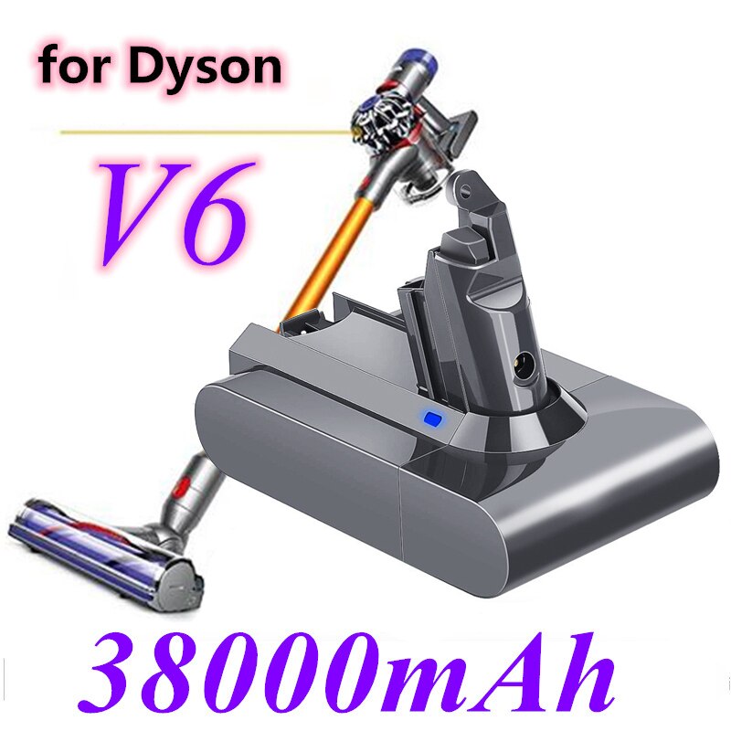 38000Mah 21.6V 6.8Ah Li-Ion Batterij Voor Dyson V6 DC58 DC59 DC61 DC62 DC74 SV09 SV07 SV03 965874-02 Stofzuiger Batterij