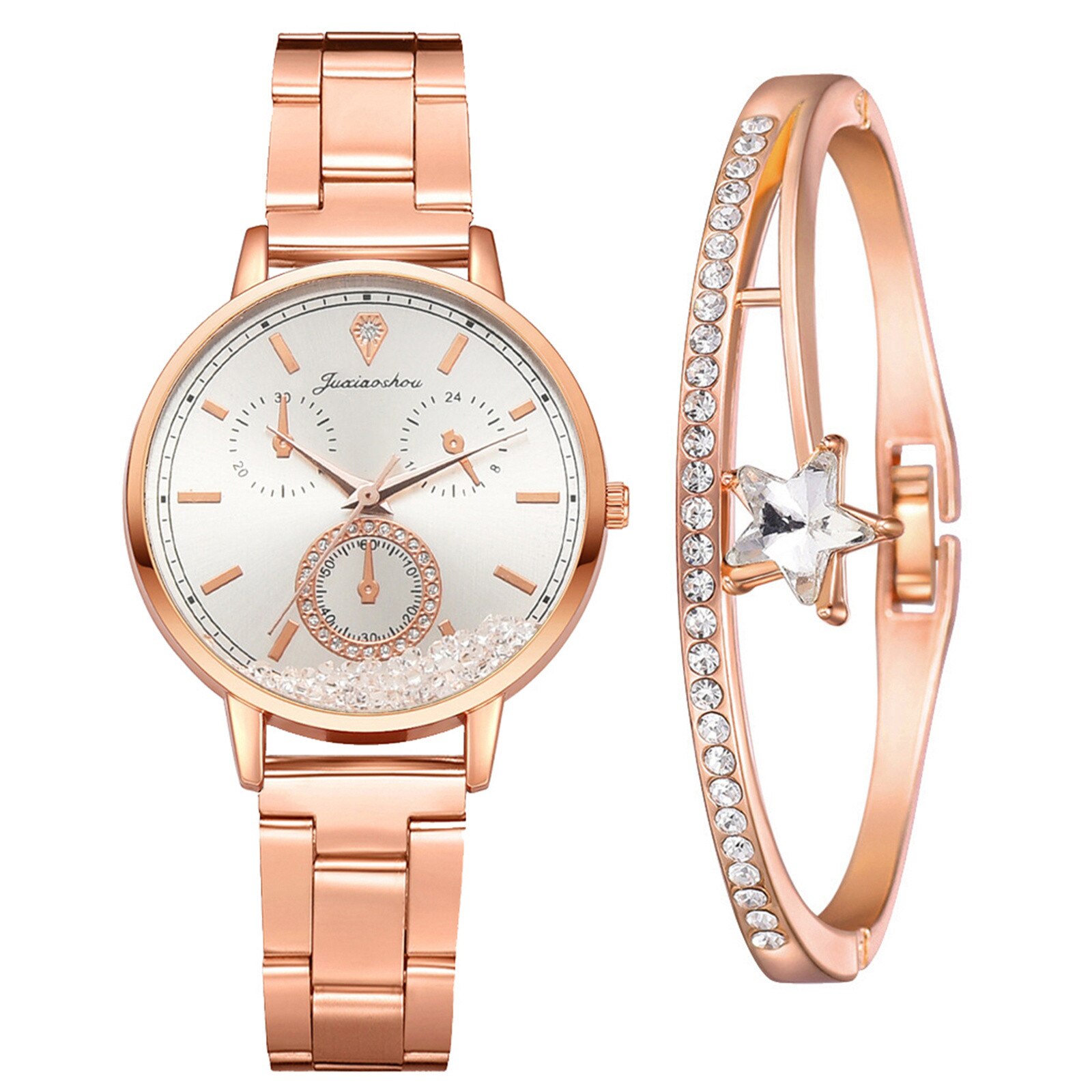 Frauen Uhr Luxus Rose Gold Uhren Damen lässig Uhr Mit Armbinde Schmuck Beste Serie Von Direkte Verkauf: I