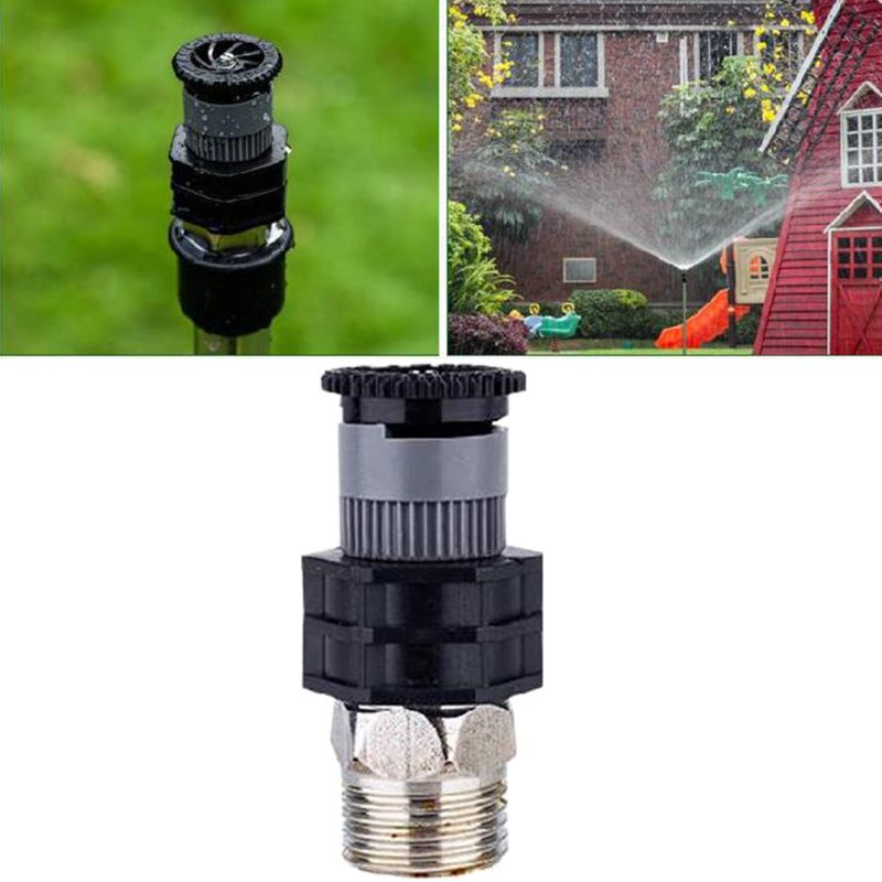 0-360 Degree Water Irrigation Sprinkler Head Adjustable Garden Atomizing Nozzle