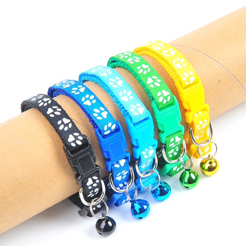 Collar de campana para perros y gatos, suministros de hebilla ajustable para mascotas, accesorios para gatos, Collar para perros pequeños, Chihuahua, Joy