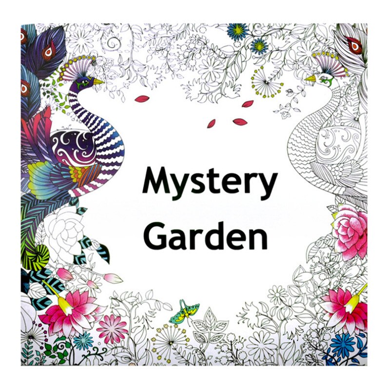 1PCS 24 Pages Double-sided Coloring Book For Children Adult Relieve Stress Kill Time Graffiti Painting Drawing Art Book: 2