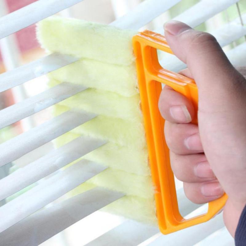 1 Pcs Microvezel Shutter Blind Raam Schoon Borstel Huishoudelijke Jaloezieën Onderhoud Reinigingsborstel Airconditioner Duster Cleaner Tool
