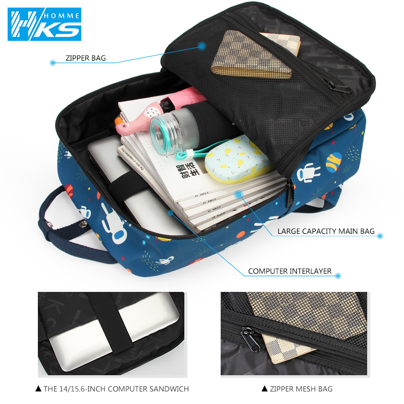 Rucksack damen rucksackdruck damen umhängetasche schultasche für teenager mädchen jungen rucksäcke reisetasche