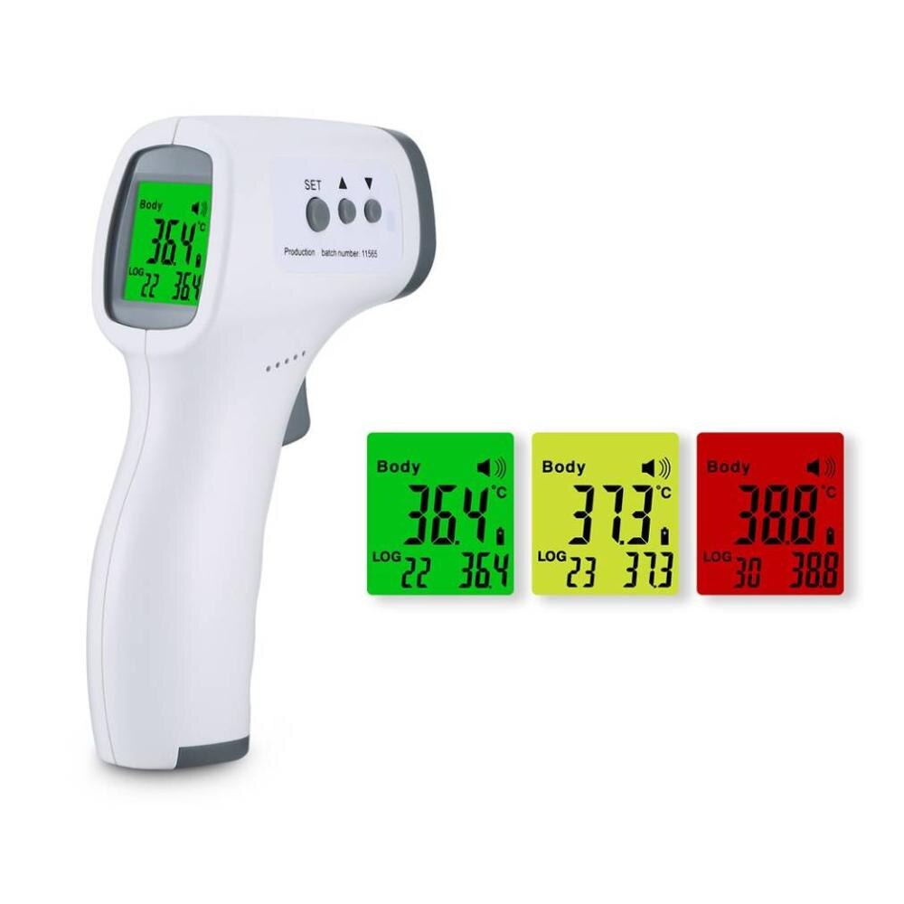 Contactloze lichaamsthermometer, draagbare baby-volwassene, infrarood oor-voorhoofd digitale temperatuurtest, koortsthermometer