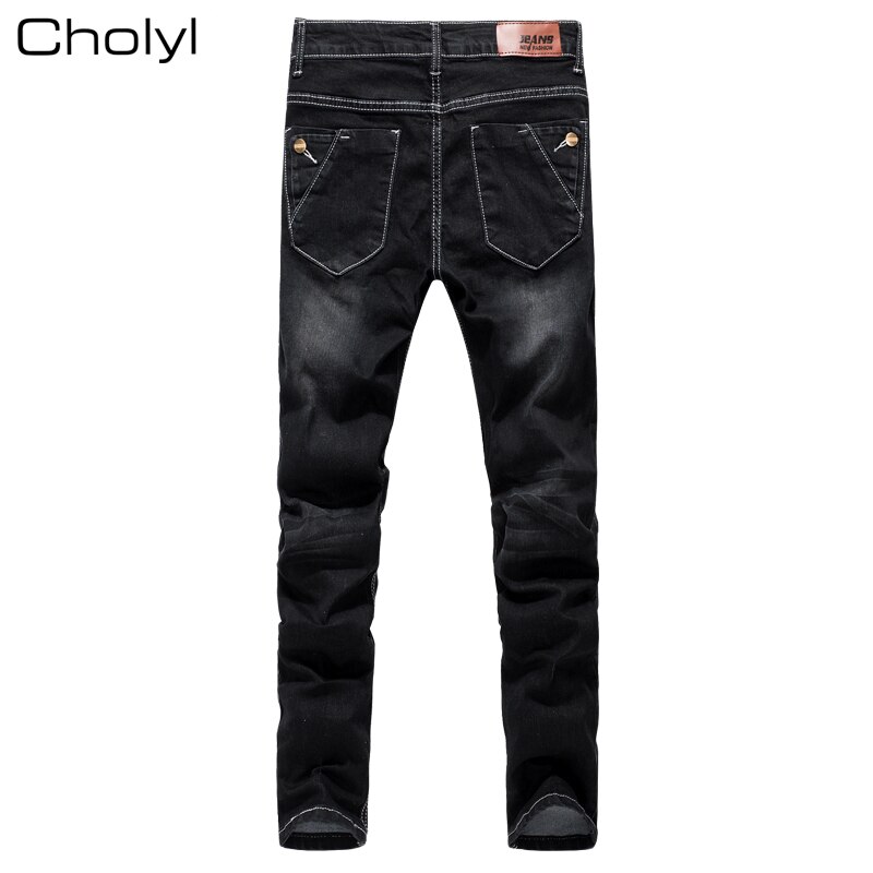 Pantalones vaqueros de estilo coreano para hombre, Jeans clásicos de talla grande, estilo Vintage, con personalidad y botones, novedad de