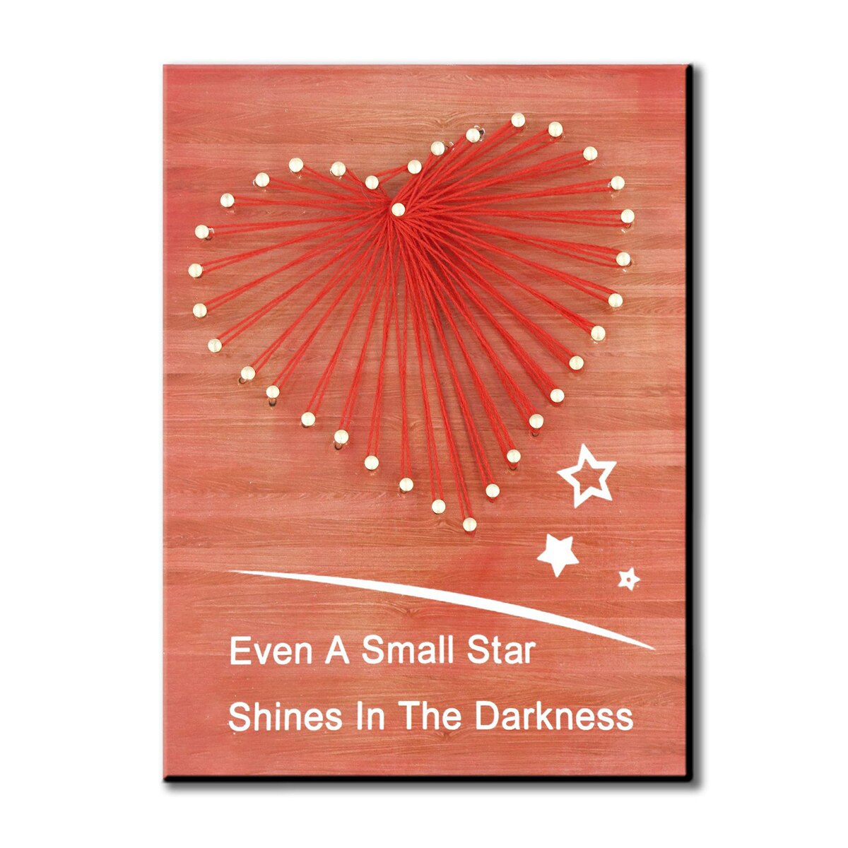 Love Heart String Art Op Board String Schilderen Voor Thuis Diy Ambachtelijke Nagels String Art Kit: Rood