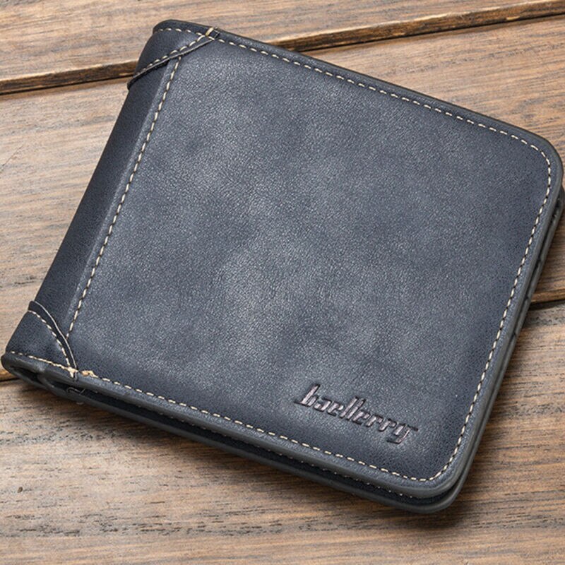 Heren leren portemonnee, vouwkaarthouder, portemonnee, chequeboek, lange clutch, portemonnee