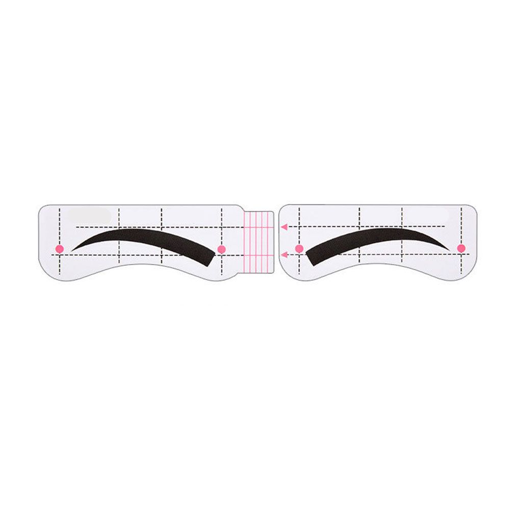 10 Vellen Wenkbrauw-Vormige Lui Tekening Wenkbrauw Kaart Quick Wenkbrauw Sticker Een-Lijn Wenkbrauw Make-Up Extra Tool Set verstelbare: 07