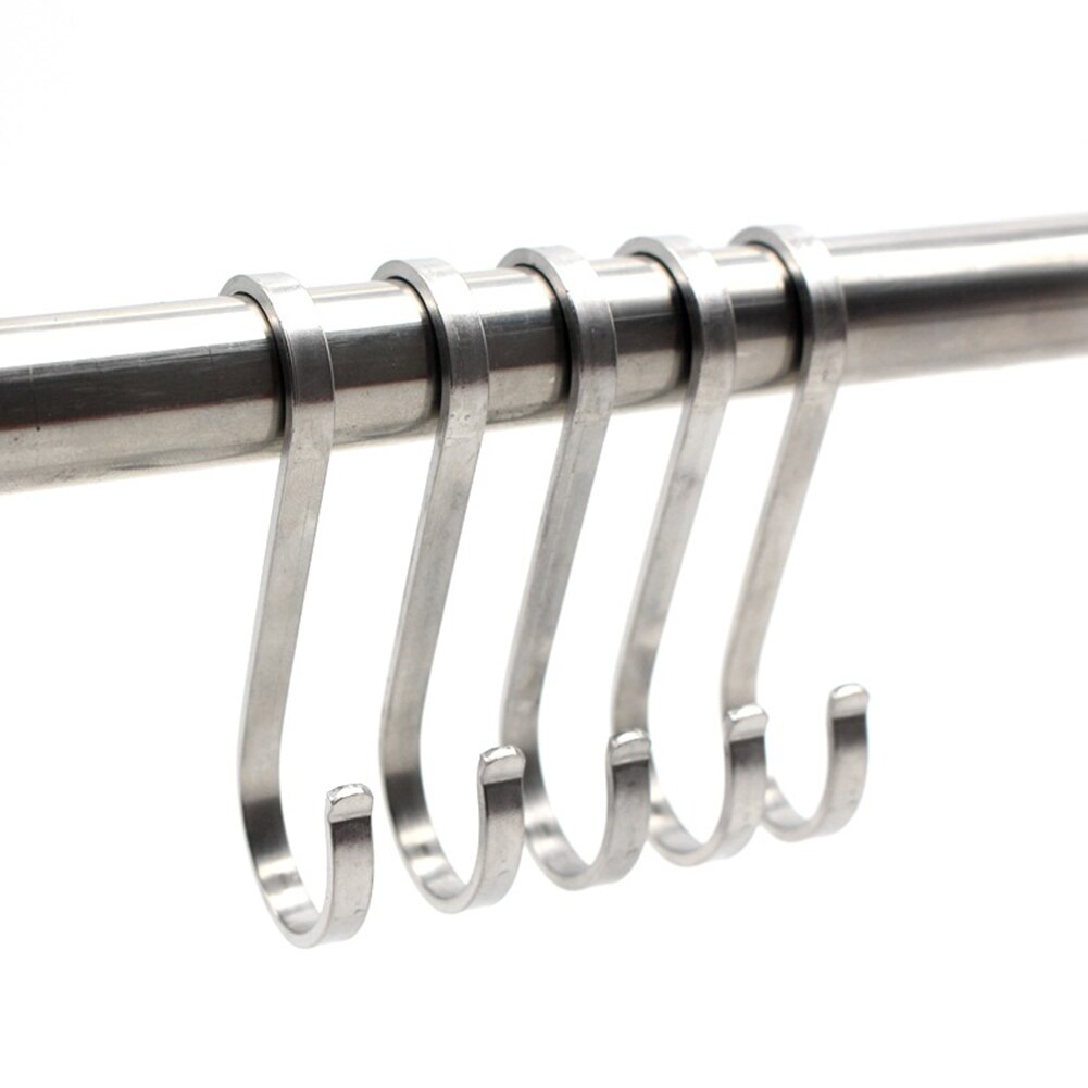 12pc S Haken Flache Edelstahl KleiderbüGel Küche Garten Hängen Utensil Heimat Haken Für Metzger Einkaufen Küche Backen Werkzeuge