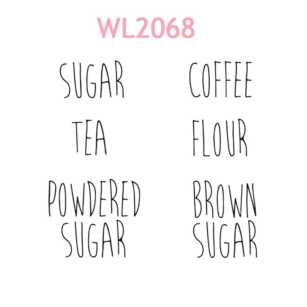 8Pcs Keuken Bus Decals Stickers, Meel Suiker Decals Sticker, Bus Vinyl Decals, rae Dunn Bus Decals, Keuken: Default Title