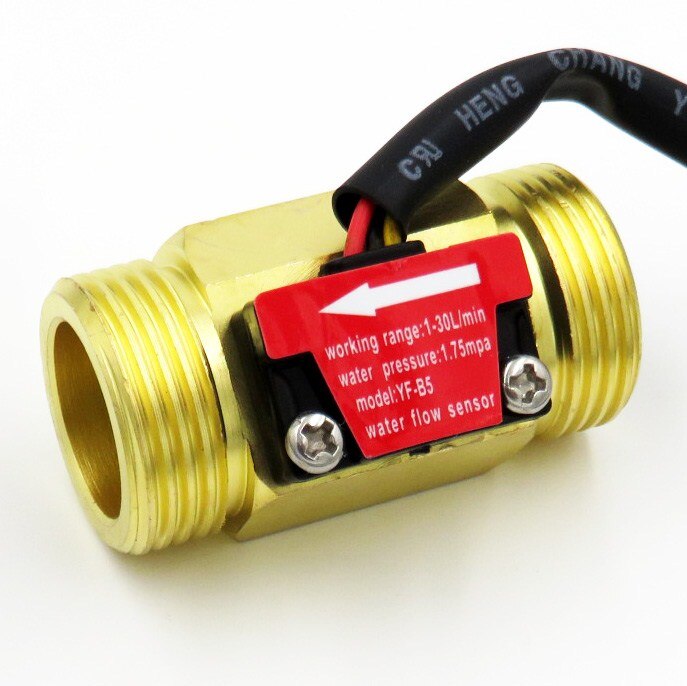 2PCS G1/2 Inch Water Flow Hall Sensor Switch Flow Meter For Industrial turbine flowmeter water flow sensor