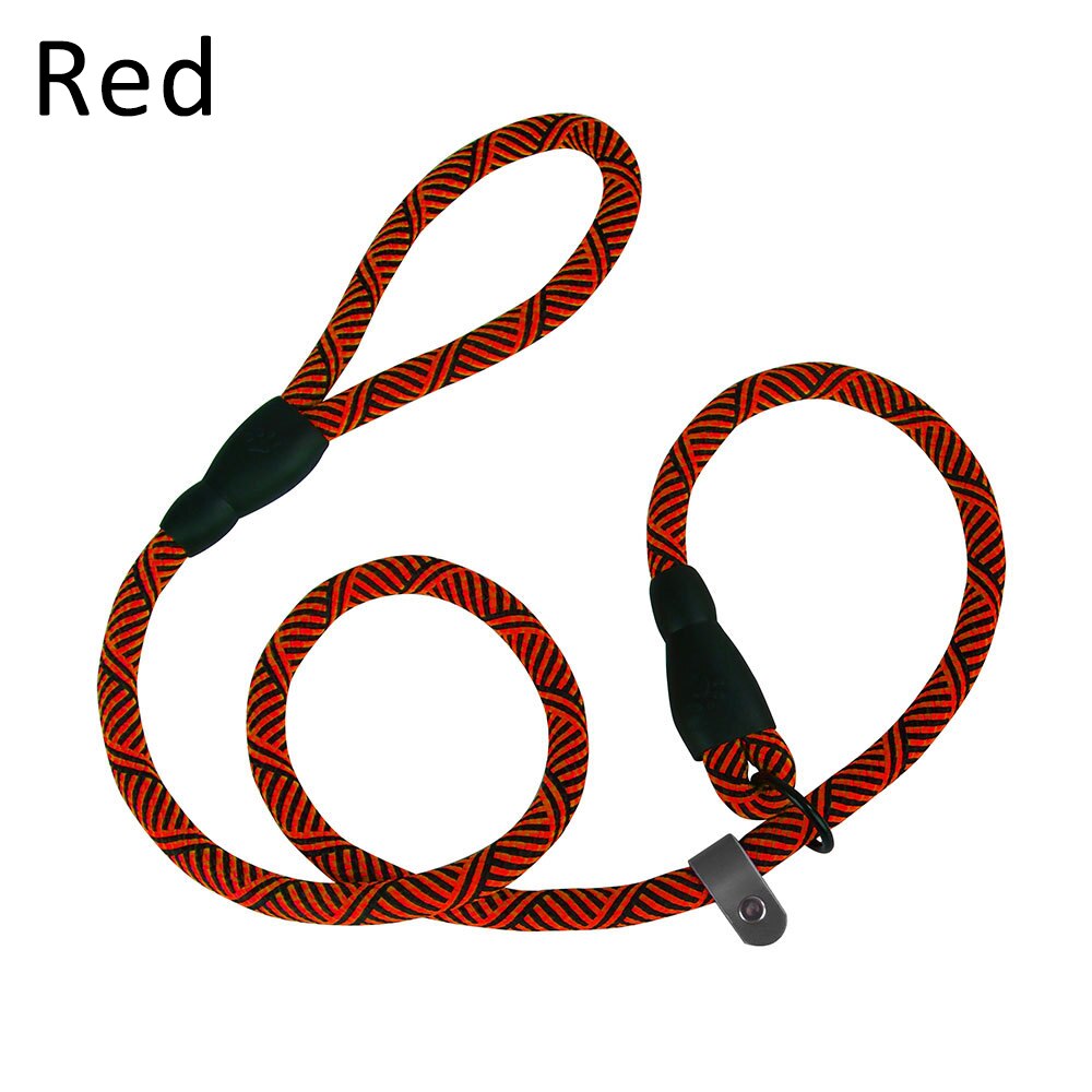1.2m Durable Dog Leash Golden Retriever Medium Large Dog Collar Leashes Reflective Lead Rope For Labrador Husky Rottweiler: red