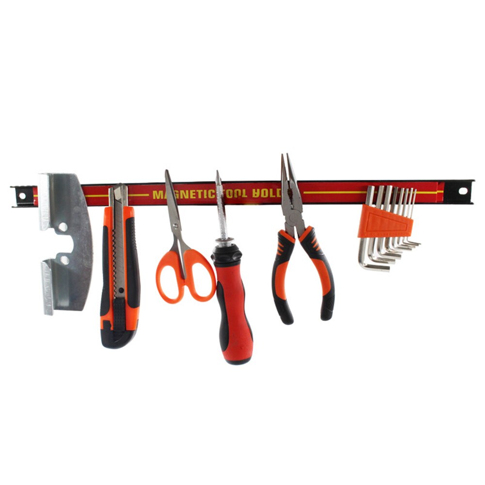 Porte-outil magnétique aimant en métal fort bande de support mural robuste pour organisateur de stockage de clé à tournevis