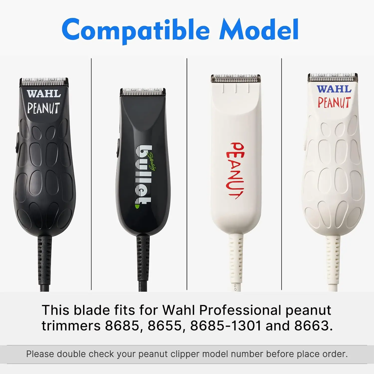 Tondeuse à cheveux professionnelle Peanut Snap On, tondeuse de rechange, compatible avec Wahl