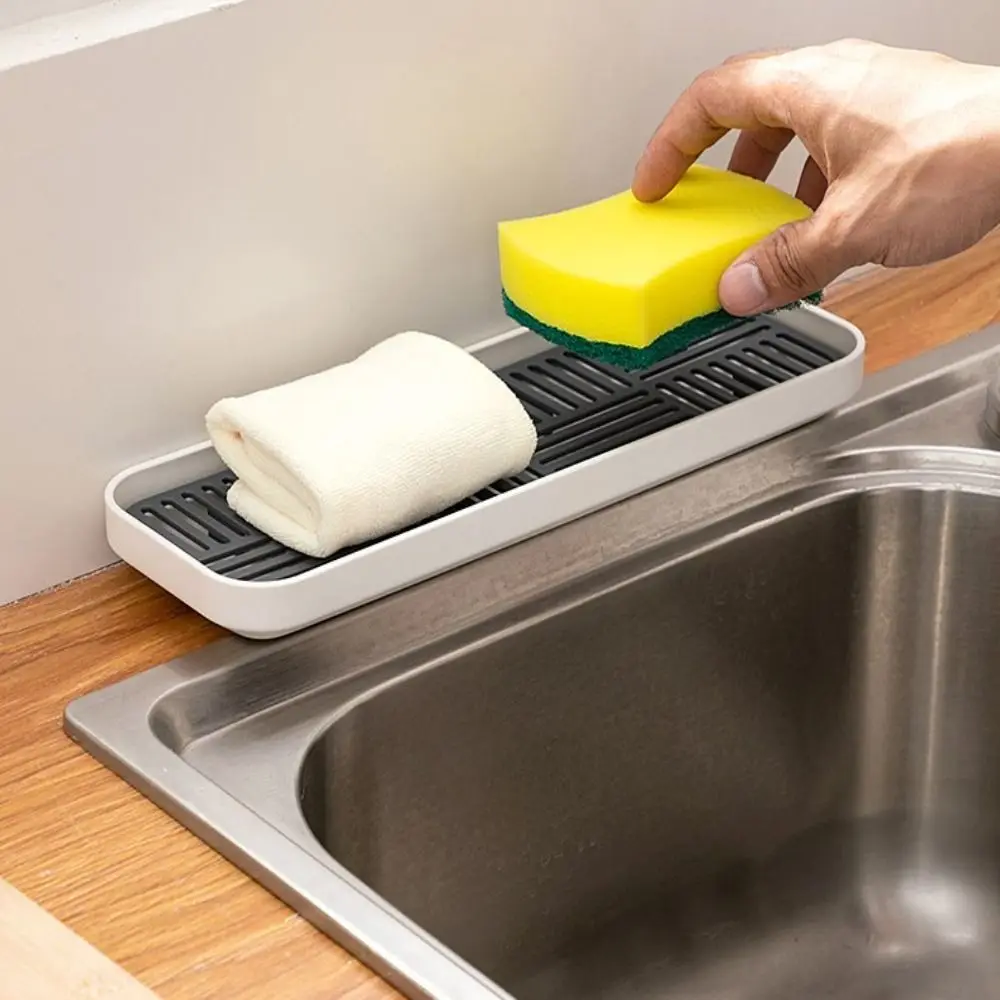 Detachable Tableware Drain Tray Double Layer Grids Dish Drainer Storage Tray Kitchen Accessory Easy Clean Dish Drainer