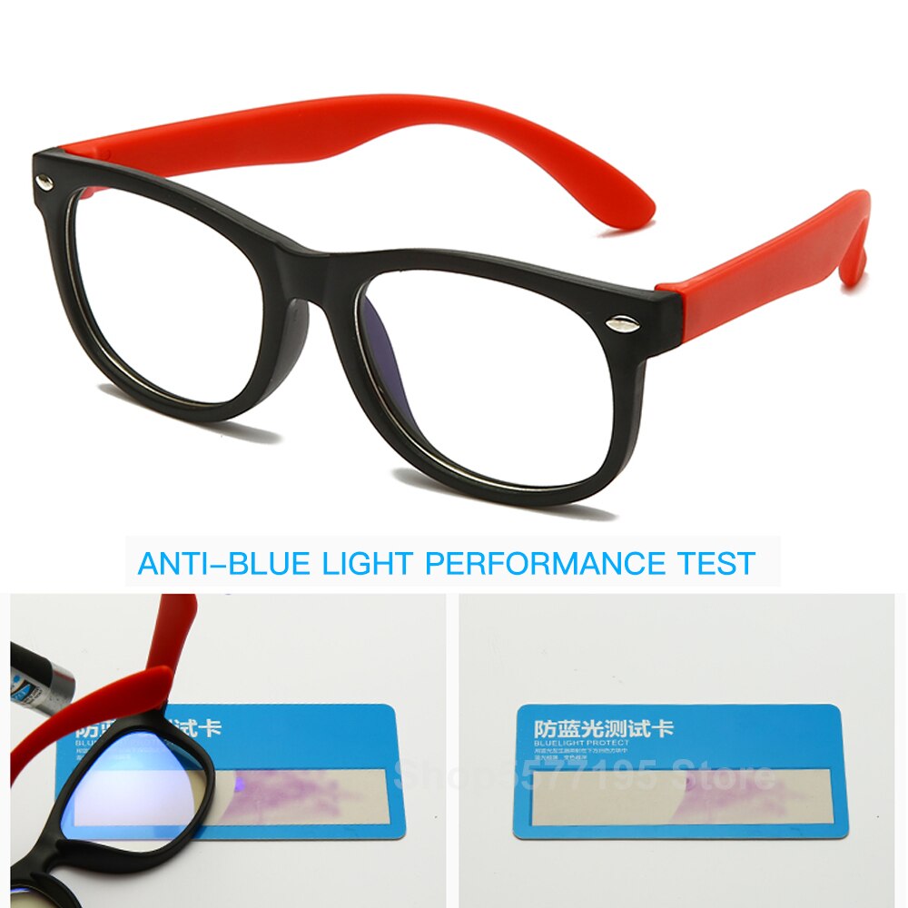 Anti blue Light Kids Glasses Children Square Optical Frame Eyeware Boy Girls Square Computer Transparent Eyeglasses UV400