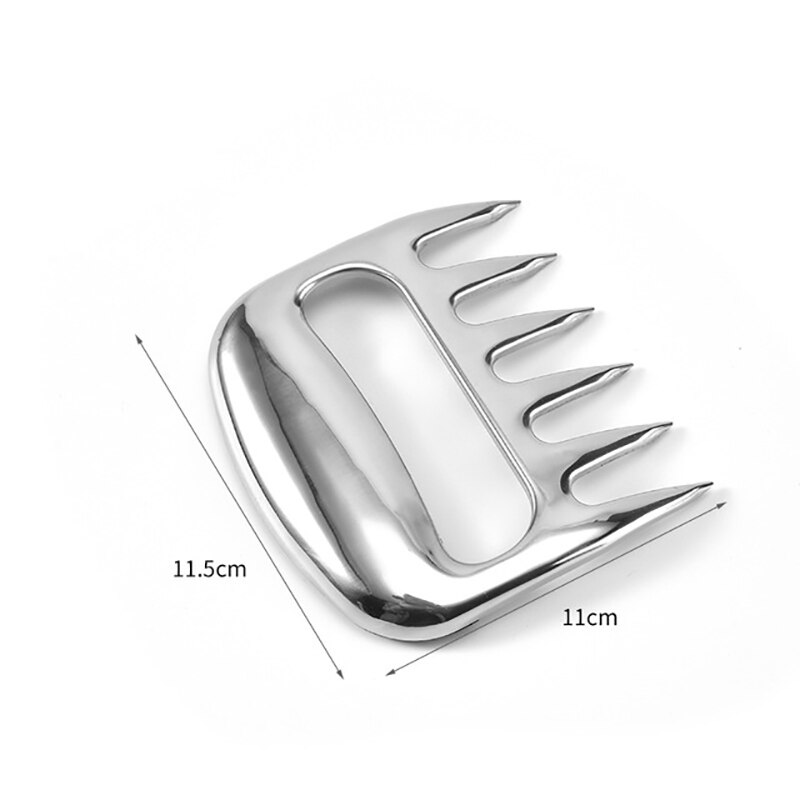 BBQ métal viande griffes diviseur acier inoxydable fourchettes à viande ours griffe viandes séparateur pour cuisine dinde boeuf porc déchiqueter BBQ outils