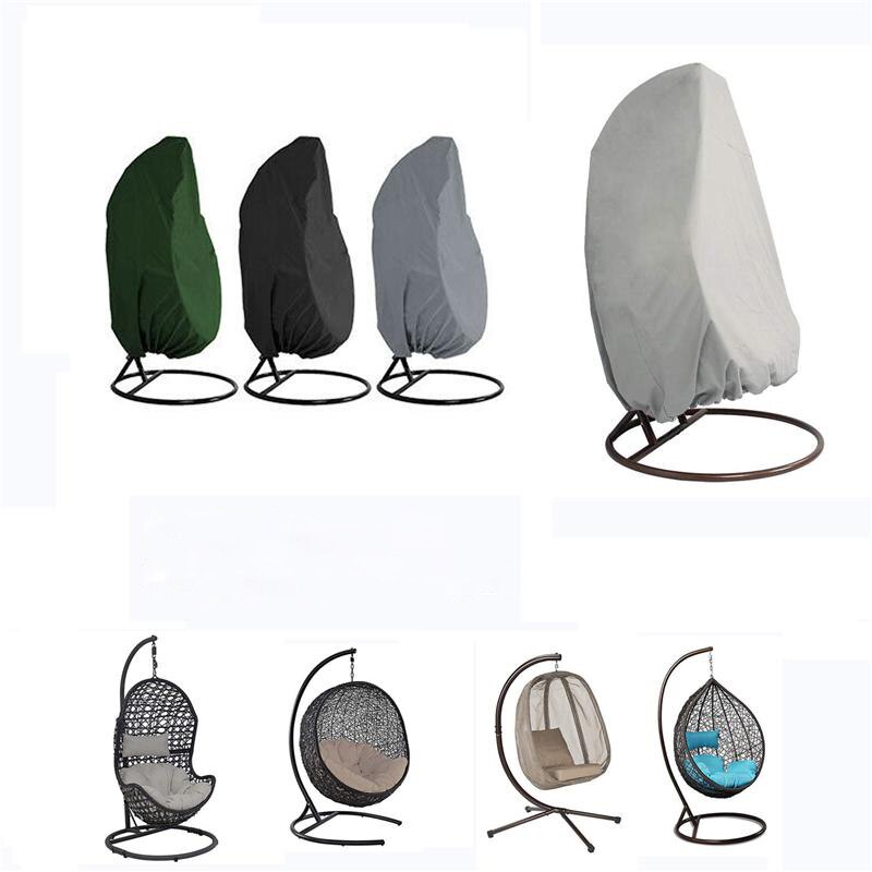 Stofdichte hoes voor hangende schommelstoel van polyester, waterdichte hoes voor tuinmeubilair, uv-bescherming, universele hoes