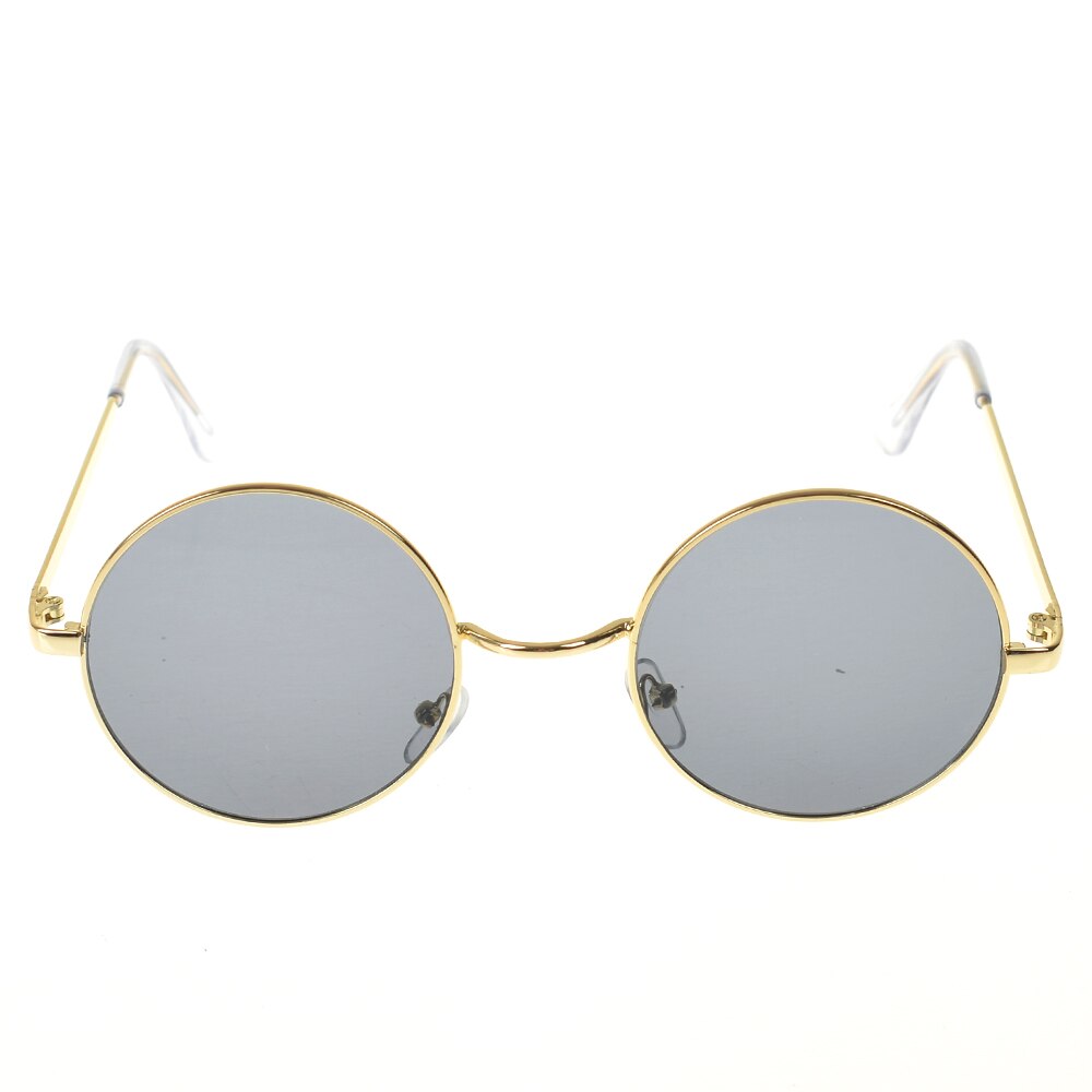 Gafas de sol redondas Vintage para mujer, lentes de Color del océano con espejo, de , marco de Metal, circulares,