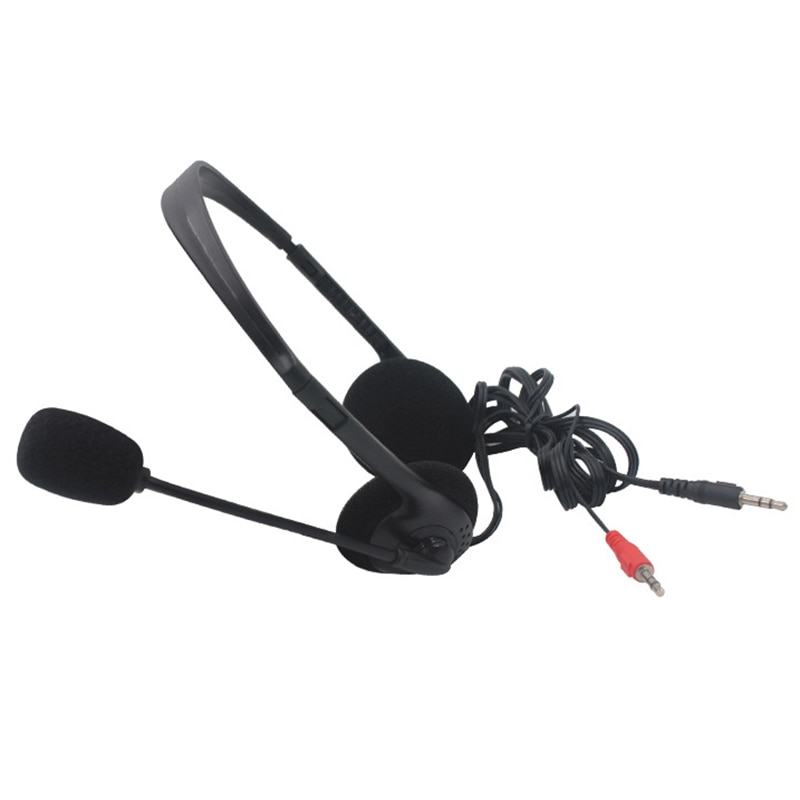 3.5Mm Wired Stereo Headset Noise Cancelling Oortelefoon Met Microfoon Verstelbare Hoofdband Voor Computer Laptop Desktop Clear Voice: Default Title