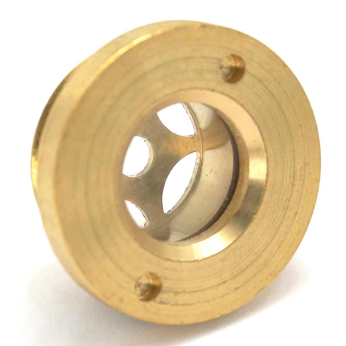 M16 M20 M22 M27 M42 Pitch 1.5 Metric Male Brass Oil Level Sight Glass Window Round Head For Air Compressor Gearbox