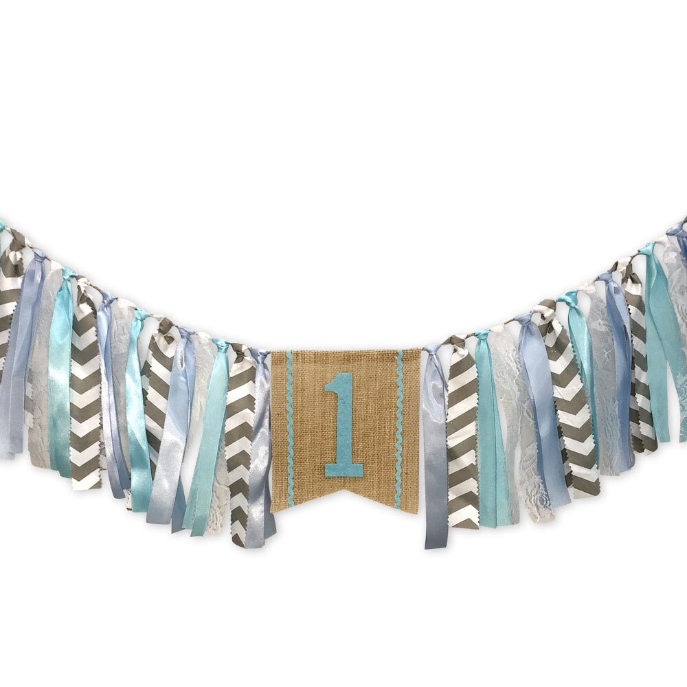 Glücklich Geburtstag Dekoration Geburtstag Mädchen Hohe Stuhl Ein Banner Ersten Geburtstag 1 jahr Geschlecht Offenbaren Party Baby Dusche Dekorationen: hoch Sessel Banner Q