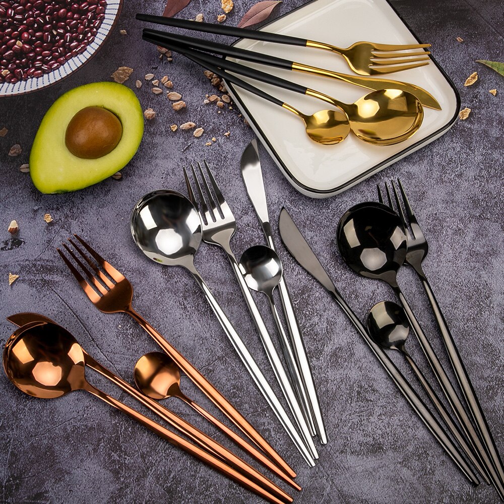 Merry Christmas Cutlery Set 24 Piece Christmas Dinnerware Knife Fork Spoon Set Tableware Christmas Decorations For Home