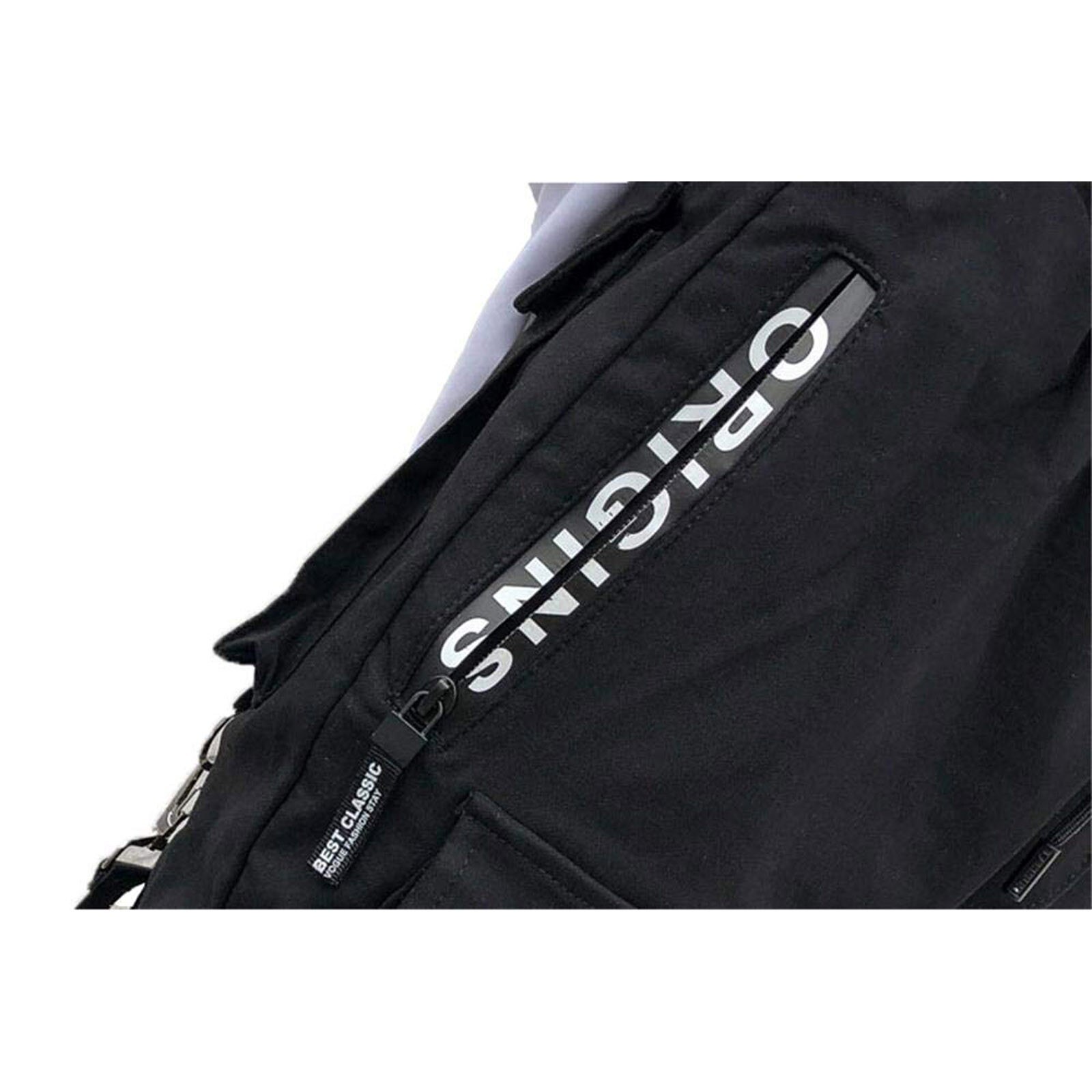 Men's Street Side Pocket Pants Hip Hop Patchwork Sports Pants Comfortable Trousers Men Streetwear Pants Casual