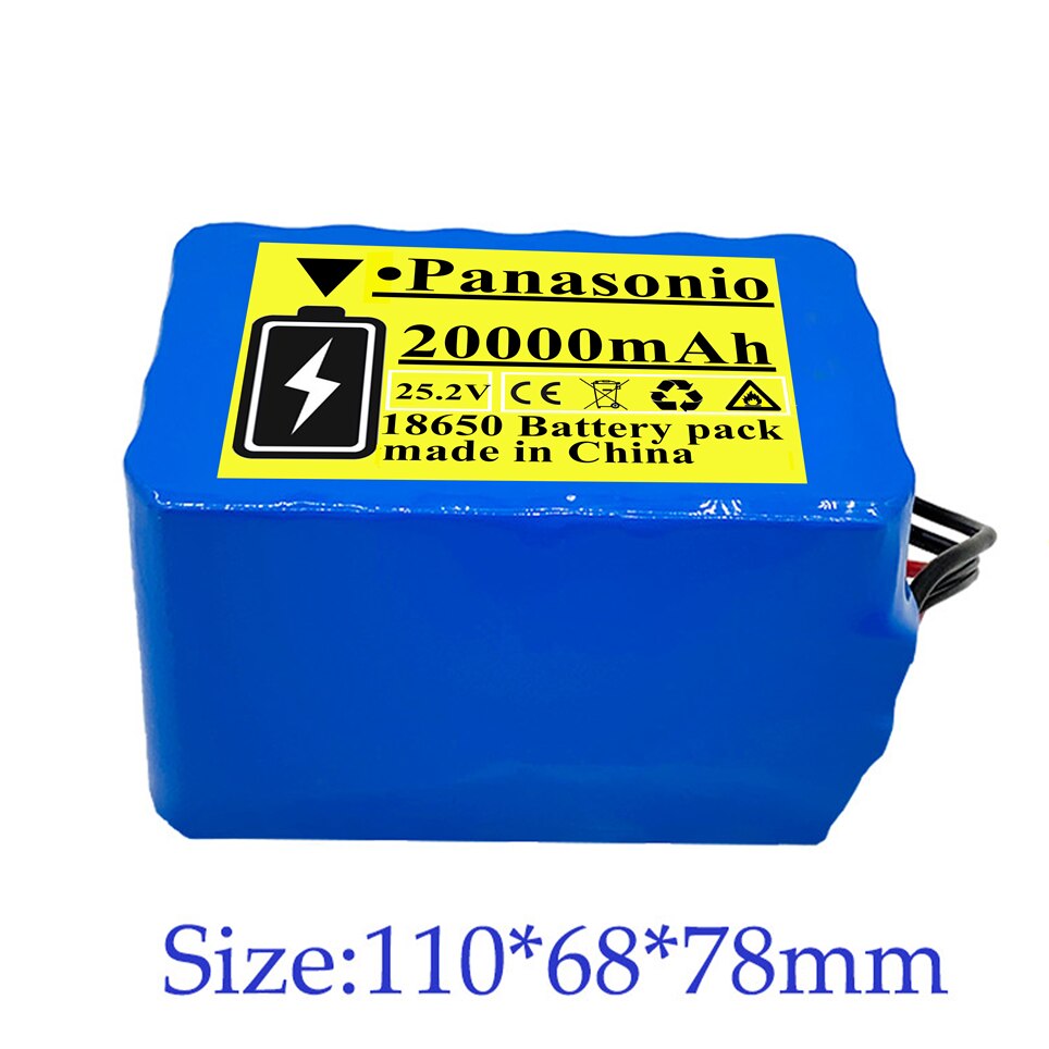 6s4p 24V 20Ah 18650 Battery Lithium Battery 25.2v 20000mAh Electric Bicycle Moped /Electric/Li ion Battery Pack with charger