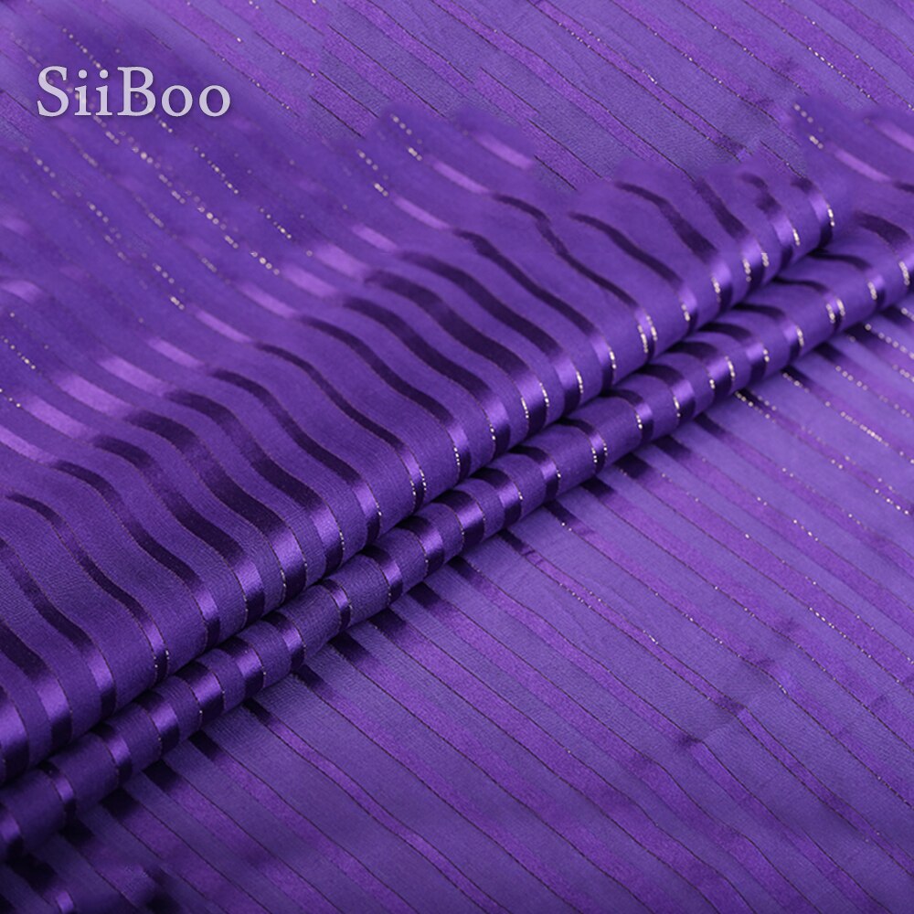 Lujo lurex stripe brocado 100% tela de seda pura para vestido de 8mm SEDA natural tissu tecidos stoffen telas para coser SP5255