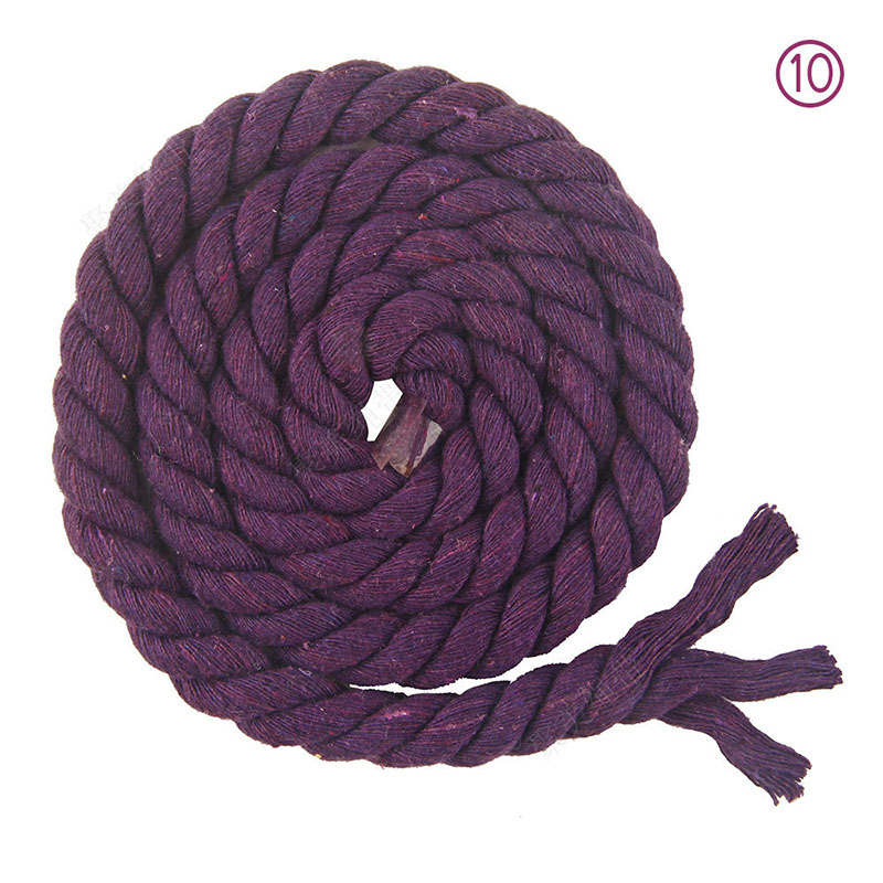 15mm 10 Meters 17 Colors Colorful Cotton Rope Twis... – Grandado